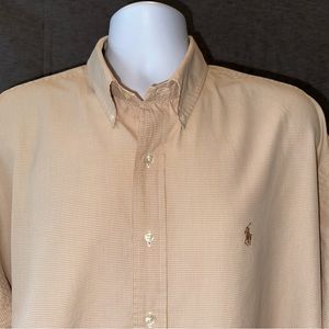RALPH LAUREN BLAKE BUTTON FRONT SHIRT-EXCELLENT-XXL